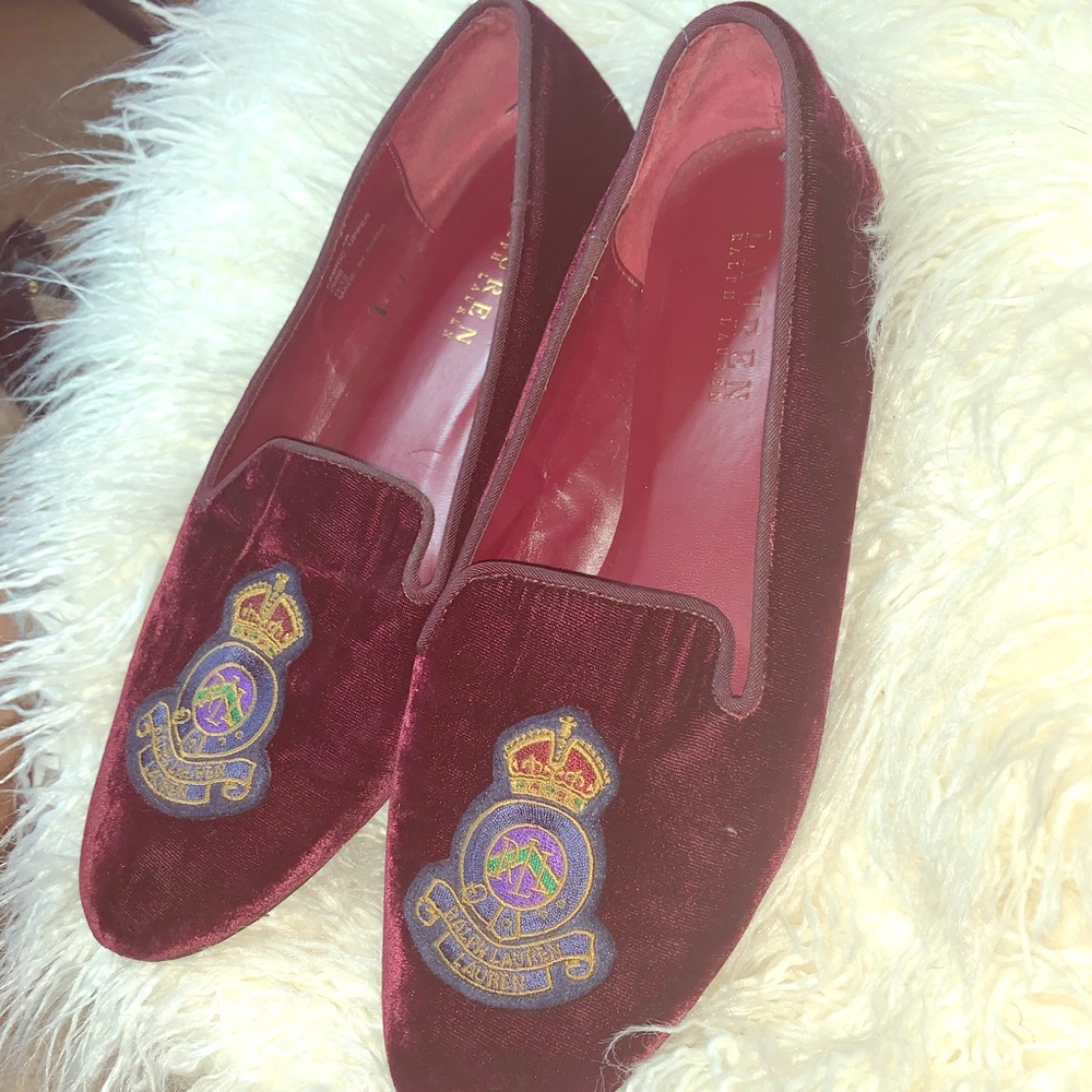 Burgundy Ralph Lauren Loafers